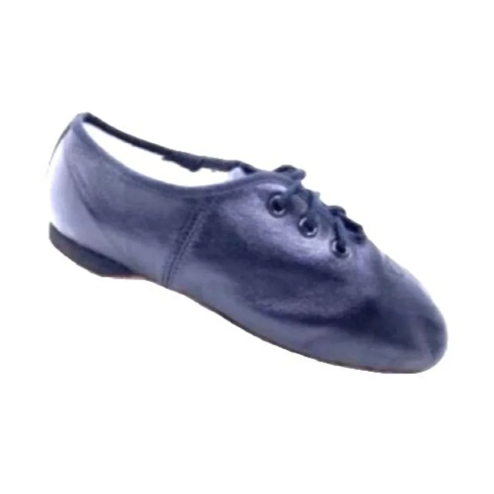 Bloch Little Girls Jazz Flex Black Leather Split Sole Size 11 Dance Shoe Lace Up